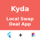 Kyda ANDROID + IOS + FIGMA | UI Kit | Flutter | Life Time Update | Local Swap Deal App - Mobile / Flutter