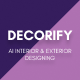 Decorify AI – Interior & Exterior Design Flutter UI Kit | AI Home Decoration App - Mobile / Flutter