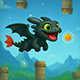 Toothless Dragon Flap [ Construct 3 , HTML5 ] - HTML5 / Games