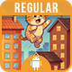 Cat Roof Runner (REGULAR) - ANDROID - BUILDBOX CLASSIC game - Mobile / Android