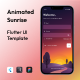 Animated Sunrise Authentication - Flutter UI kit - Mobile / Flutter