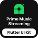 Prime Music Streaming Flutter UI Kit - Mobile / Flutter