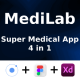 MediLab Doctor & Pharmacy ANDROID + IOS + FIGMA + Sketch | UI Kit | Ionic - Mobile / Native Web
