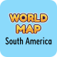 World Map South America - HTML5 / Games