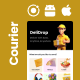 4 App Template | Courier Delivery App | Parcel Booking App | On-Demand Logistics App | DeliDrop - Mobile / Native Web