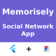 Social Network App ANDROID + IOS + FIGMA | UI Kit | Flutter | Life Time Update | Memorisely - Mobile / Flutter