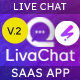 LivaChat – AI-Powered Live Chat & CRM SaaS Software with Agent Android App - PHP Scripts / Help and Support Tools