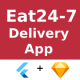 Eat 24/7 ANDROID + IOS | UI Kit | Flutter | Food Delivery App | Sketch - Mobile / Flutter