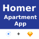 Rent Apartment/Home Search & Book App | UI Kit | Ionic | Sketch FREE | Life Time Update | Homer - Mobile / Native Web
