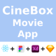 Online Movie Streaming & Booking ANDROID + IOS + FIGMA + Sketch | UI Kit | CineBox | ReactNative - Mobile / Native Web