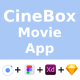 Online Movie Streaming & Booking ANDROID + IOS + FIGMA + Sketch | UI Kit | CineBox | Ionic - Mobile / Native Web