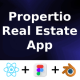 Real Estate App ANDROID + IOS + FIGMA + 3D Blend Icons | ReactNative CLI UI Kit | Propertio - Mobile / Native Web