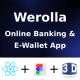 Werolla Online Banking & Digital Wallet ANDROID + IOS + FIGMA | UI Kit | Reactnative CLI - Mobile / Native Web