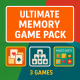 Ultimate Memory Games Pack – 3 Premium HTML5 Puzzle Games - HTML5 / Games