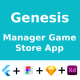 Game Store App ANDROID + IOS + FIGMA + XD + Sketch | UI Kit | Flutter | Genesis - Mobile / Flutter