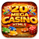 20 HTML5 Casino Games Bundle - New Update V2.2 - HTML5 / Games