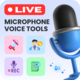 Live Microphone Voice Tools with AdMob Facebook Ads Android - Mobile / Android