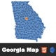 Georgia Interactive SVG Map - HTML5
