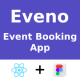 Eveno - Event Booking & Ticket React Native Expo UI Kit (Figma) - Mobile / Native Web