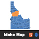 Idaho Interactive SVG Map - HTML5