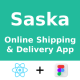 Saska - Shipping & Courier Delivery React Native Expo UI Kit (Figma) - Mobile / Native Web