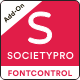 FontControl Module for SocietyPro - PHP Scripts / Add-ons