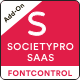 FontControl Module for SocietyPro Saas - PHP Scripts / Add-ons