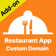 Restaurant App Custom Domain web add-on - PHP Scripts / Add-ons