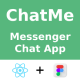 ChatMe - Messenger & Chat App React Native Expo UI Kit (Figma) - Mobile / Native Web
