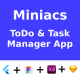 Miniacs - Todo & Task Manager Flutter UI Kit (Figma, XD, Sketch) - Mobile / Flutter