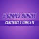 Ultimate Casual Games Bundle – 5 Complete Templates (Construct 3) - HTML5 / Games