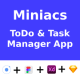 Miniacs - Todo & Task Manager Ionic UI Kit (Figma, XD, Sketch) - Mobile / Native Web