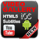 Responsive Video Gallery Youtube HTML5 & Subtitles - HTML5 / Media