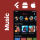 COMPLETE APP | Music Streaming & Audio Player Full Application | Music & Radio App | Musicvic - Mobile / Flutter / Fu...