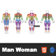 Interactive Human Body Muscle Diagram (Male & Female) – Front and Back View - HTML5