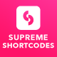 Supreme Shortcodes | WordPress Plugin - WordPress / Interface Elements