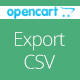Opencart Export csv Option Vqmod - Plugins / OpenCart
