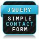 jQuery Simple Contact Form - JavaScript / Forms