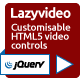 Lazyvideo - Customisable controls for HTML5 video - HTML5 / Media