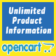 Opencart Unlimited Product Information - Plugins / OpenCart