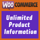 WooCommerce Unlimited Product Information - WordPress / eCommerce / WooCommerce