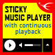 Sticky HTML5 Music Player With Continuous Playback - HTML5 / Media