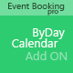 Event Booking Pro : byDay Calendar Add on - WordPress / Add-ons