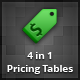 4 Unique Pricing Tables in 1 Pack - CSS / Pricing Tables