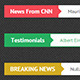 Breaking News Ticker - JavaScript / News Tickers