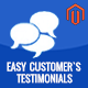 Easy Customer`s Testimonial Magento Extension - Plugins / Magento Extensions