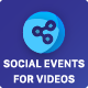 Social Events for Videos Add-on for Easy Social Share Buttons - WordPress / Add-ons