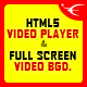 HTML5 Video Player & FullScreen Video Background - HTML5 / Media