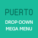Puerto Responsive Mega Drop Down Menu - CSS / Navigation and Menus