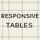 Responsive Tables - CSS / Layouts